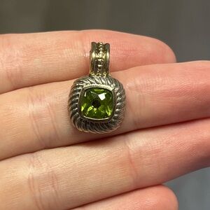David yurman green necklace pendant